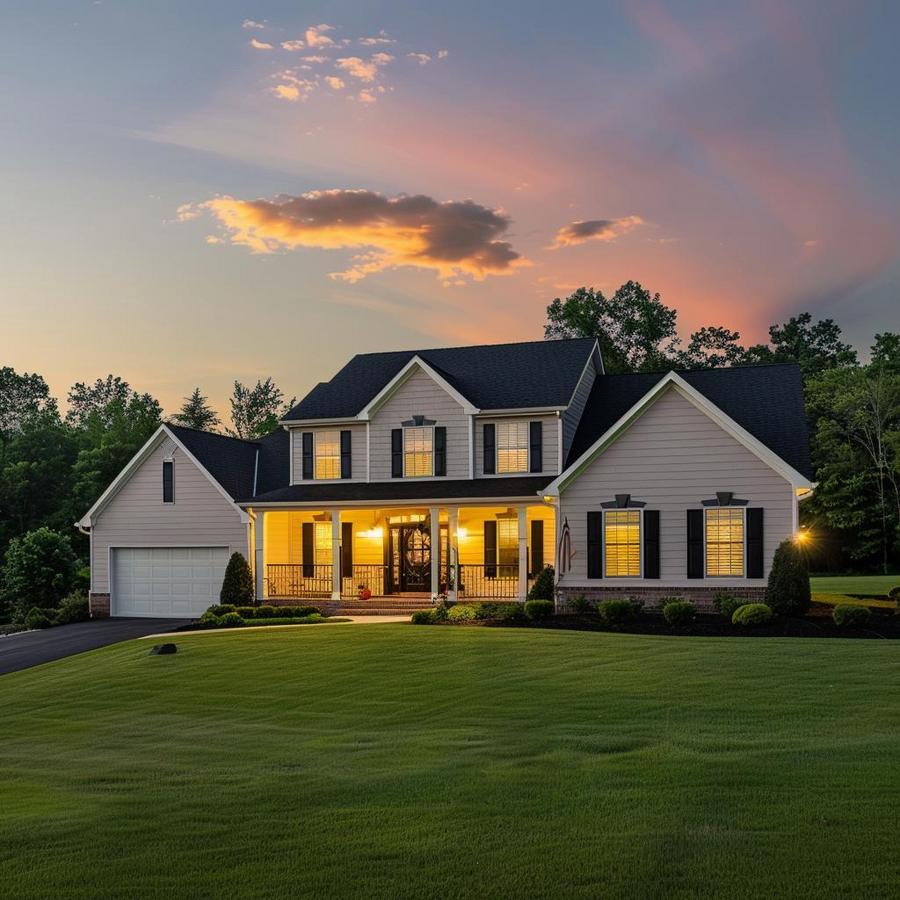 "Beautiful modern home exterior with a 'sell my house fast Weatherford' sign."