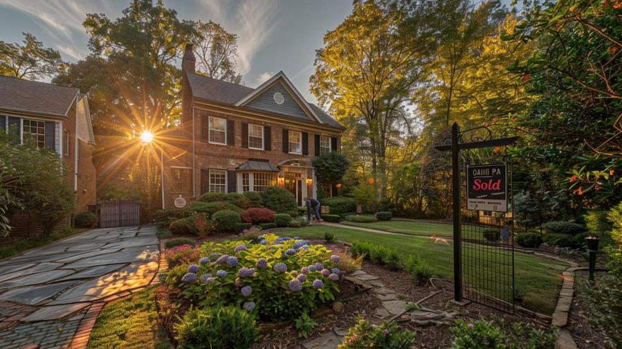 Alt text: "Beautiful house exterior - sell my house fast Marietta in prime location."