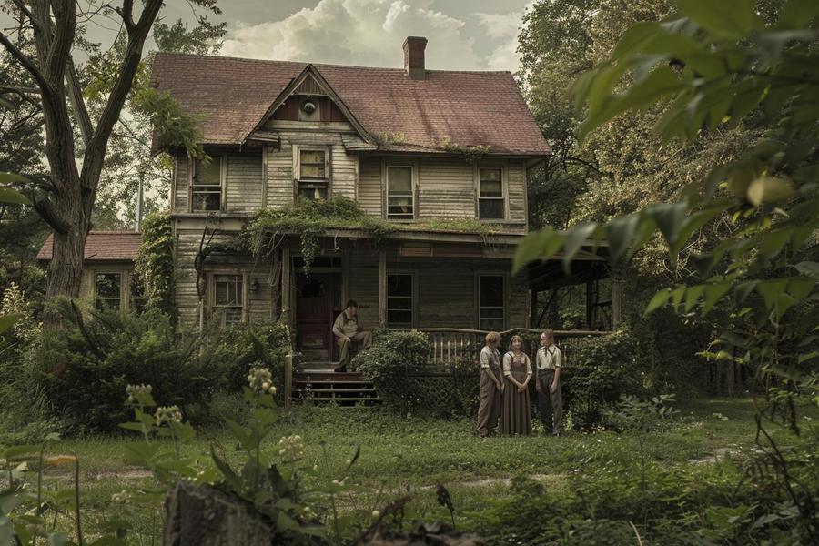 Alt text: "Sibling inheritance dilemma: deciding to keep or sell house together."