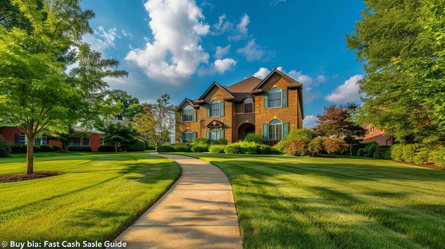 Alt text: "Illustration showing cash sale process for we buy houses Columbia in South Carolina."