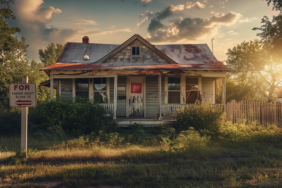 Alt text: A home with termite damage, emphasizing the impact on selling price.