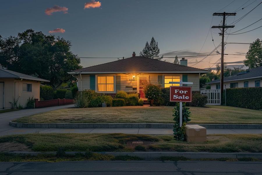 Alt text: Family member receiving keys with text "Can I Sell My House Below Market Value".