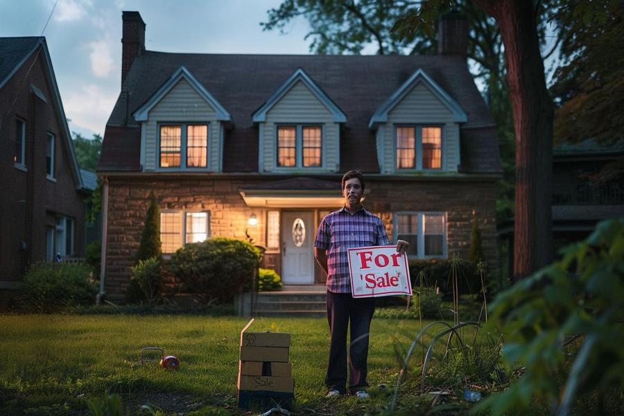 "Image showing text: 'Can I Sell My House Below Market Value'."