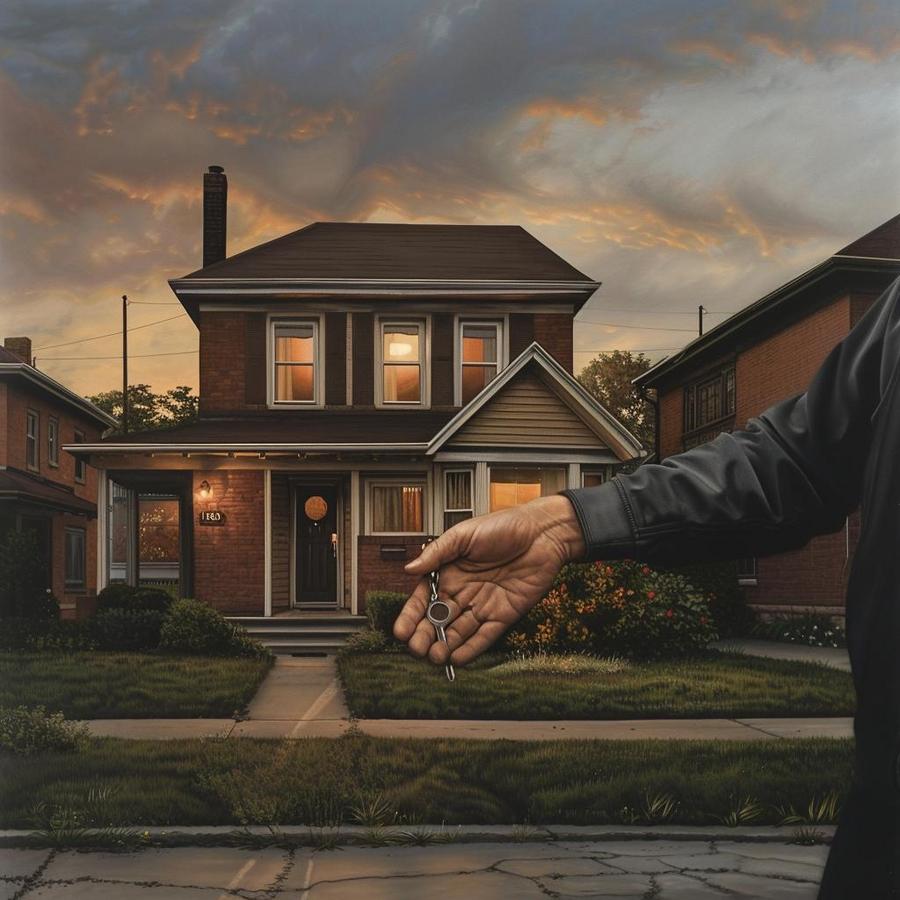Alt text: "Illustration depicting selling a house in foreclosure. Can You Sell a House in Foreclosure?"