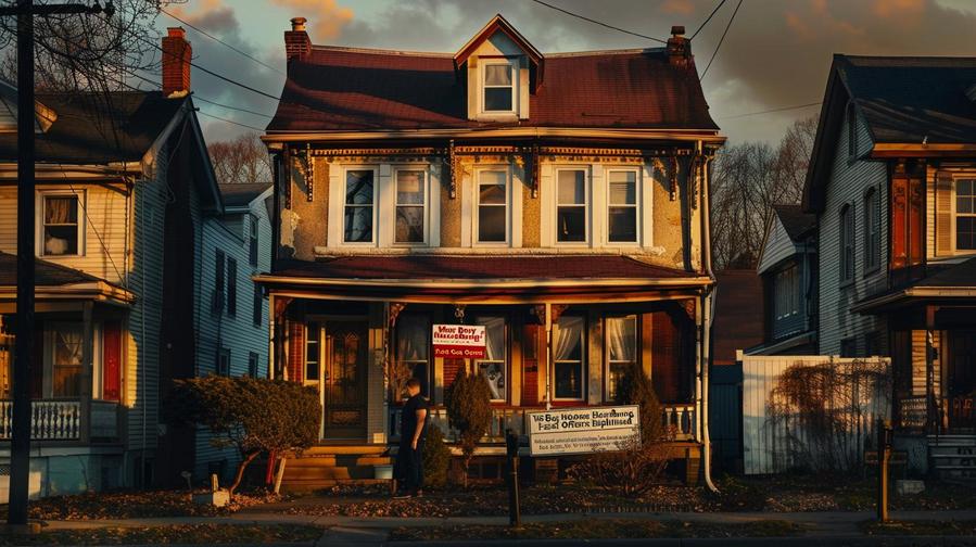 Alt text: "House in any condition in Harrisburg - we buy houses Harrisburg."