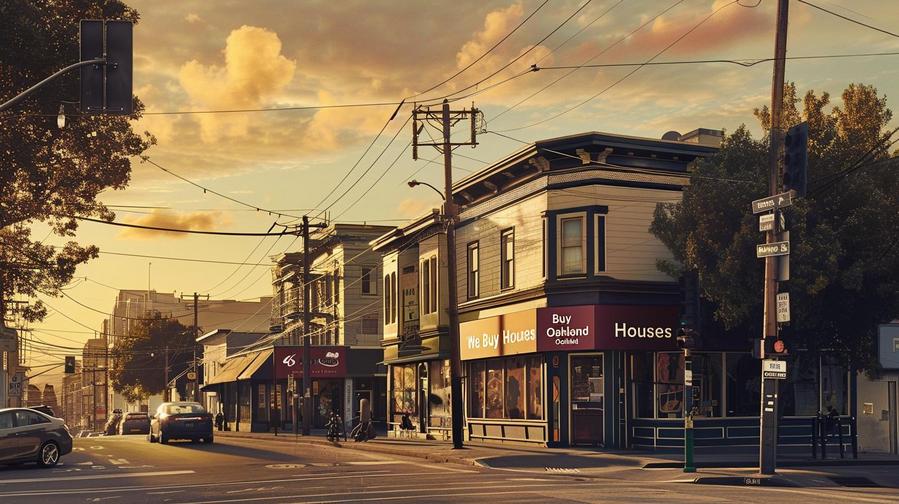 Alt text: Illustration explaining how we buy houses Oakland for cash transactions effectively.