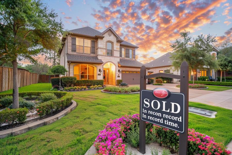 Alt text: "Chart showing trends to sell my house fast in Spring, TX."