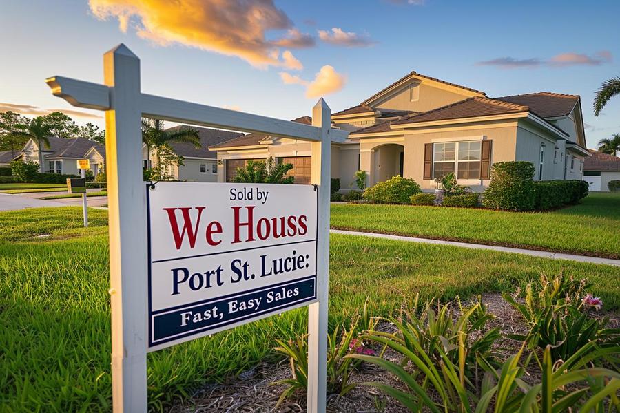 Alt text: "Various houses purchased by cash buyers in Port St. Lucie."