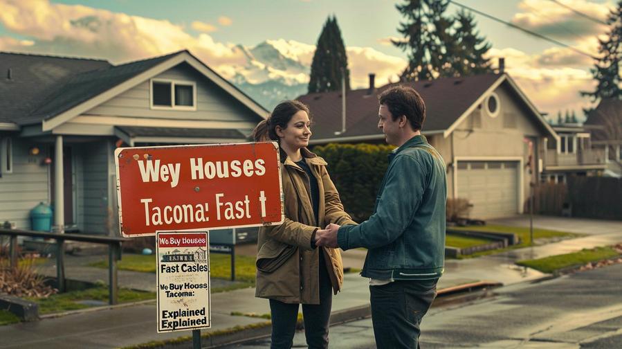 Alt text: "Professional home buyers with cash in Tacoma - we buy houses Tacoma."