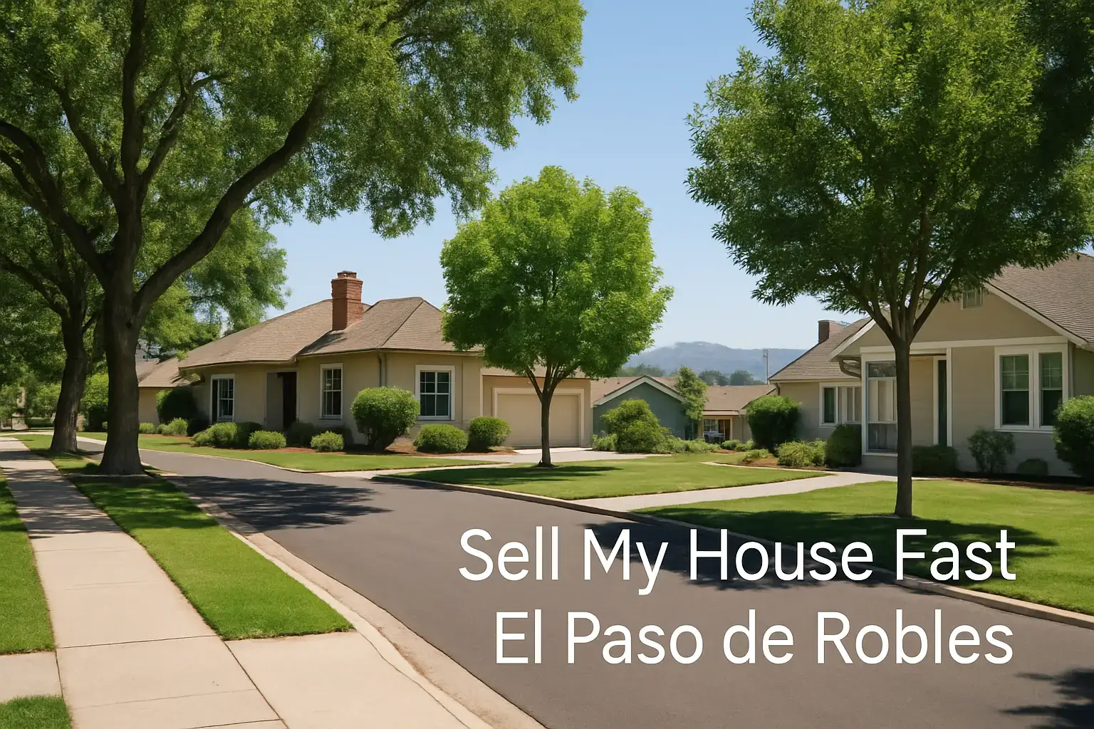 We Buy Houses El Paso de Robles