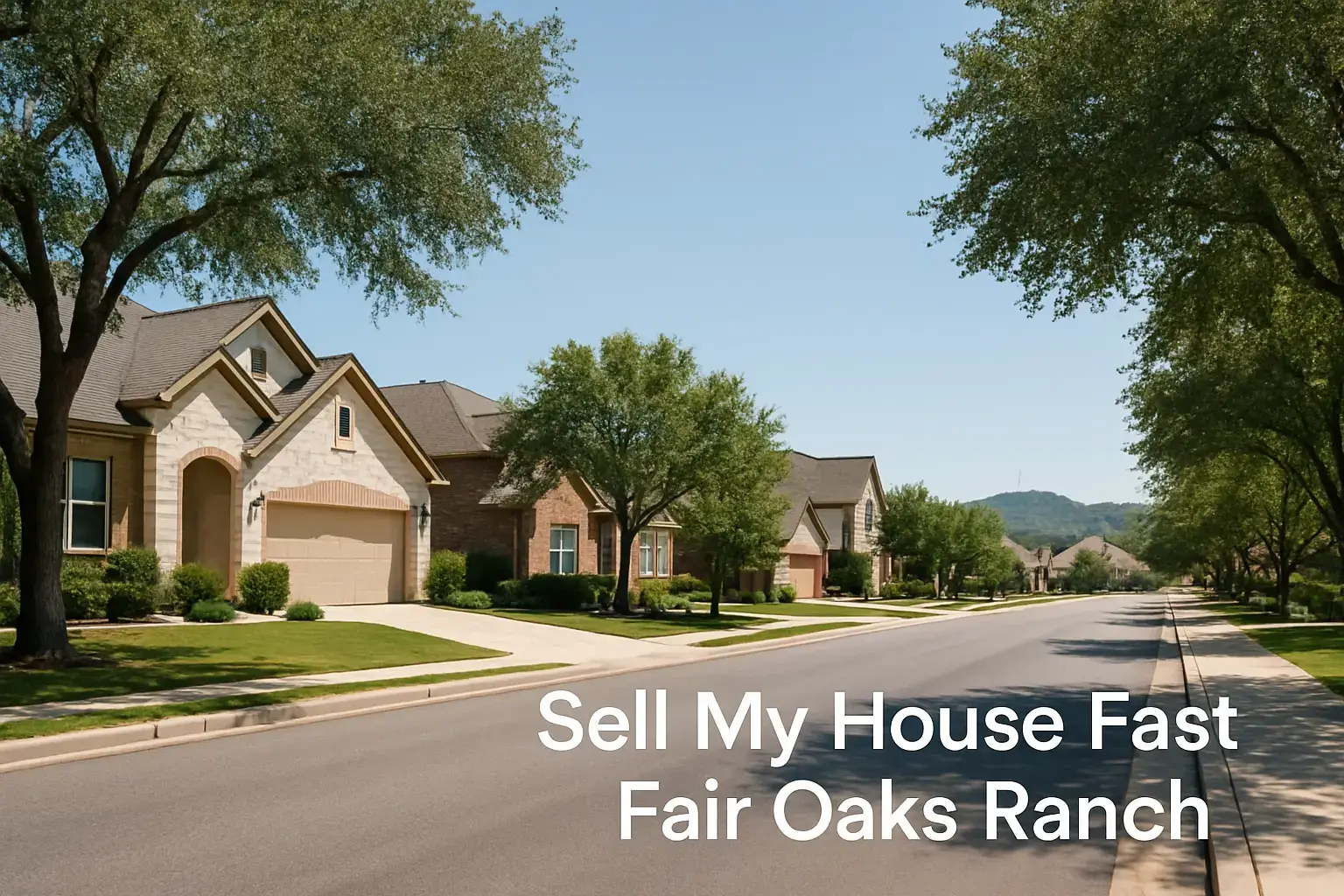 We Buy Houses Fair Oaks Ranch