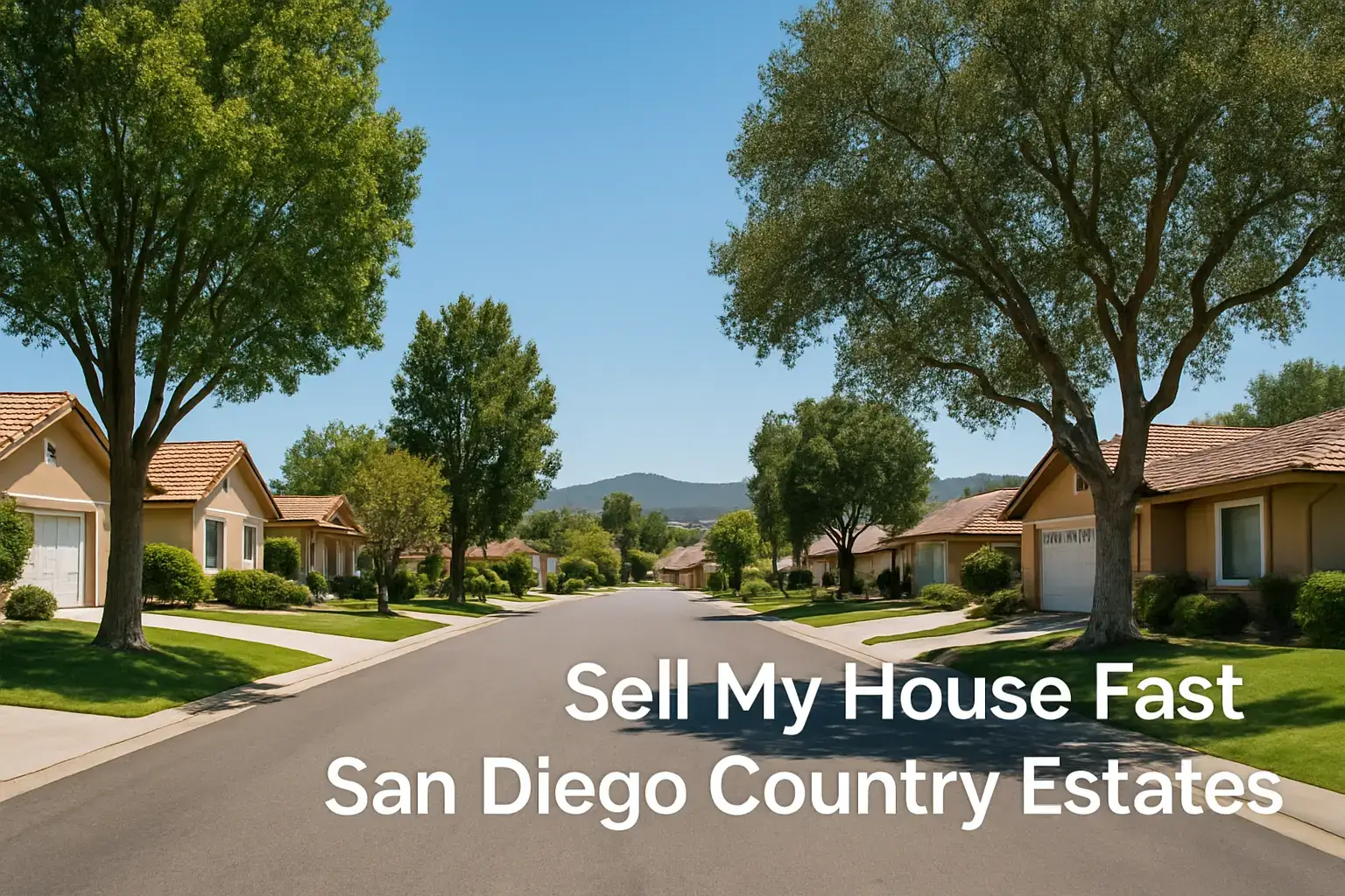 We Buy Houses San Diego Country Estates