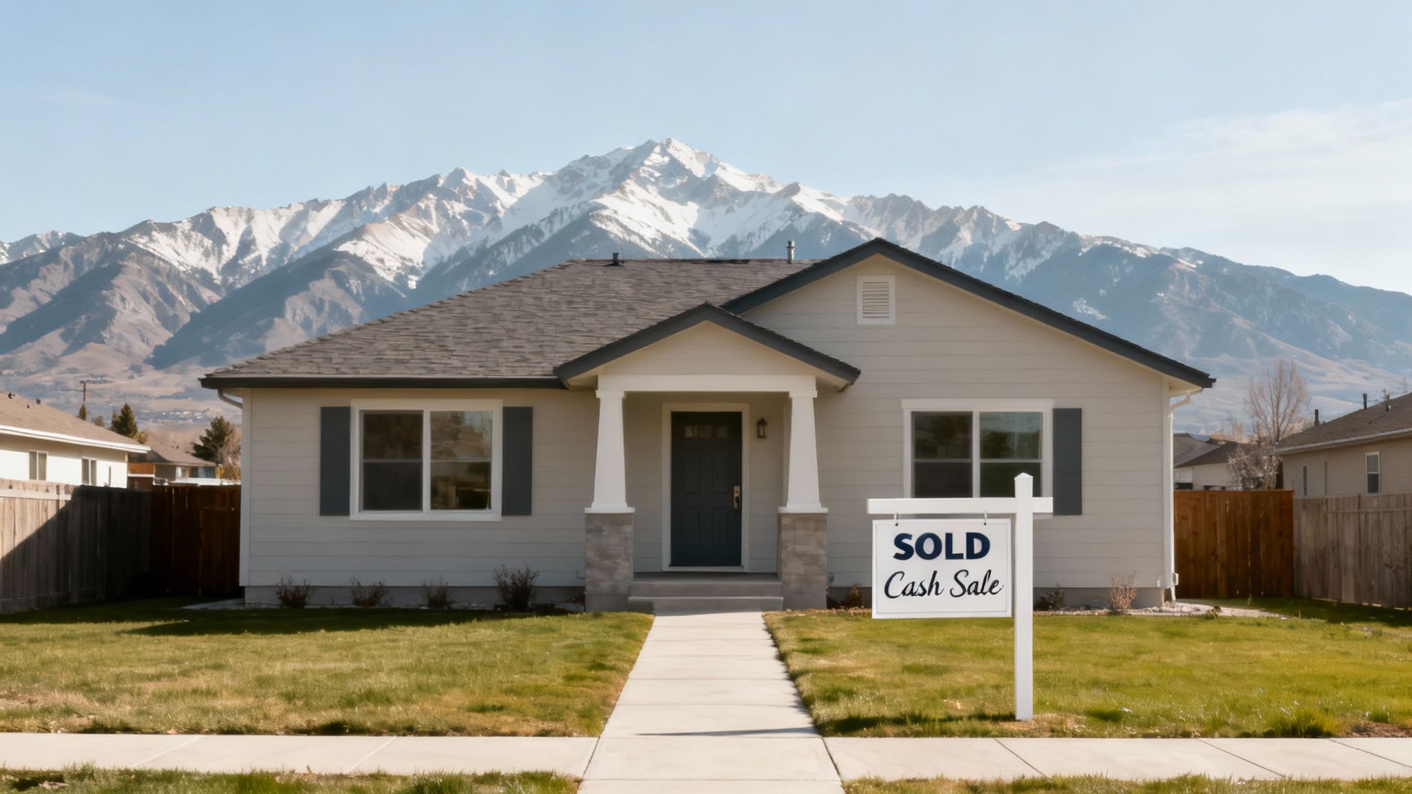 View of Salt Lake City with mountains in the background
