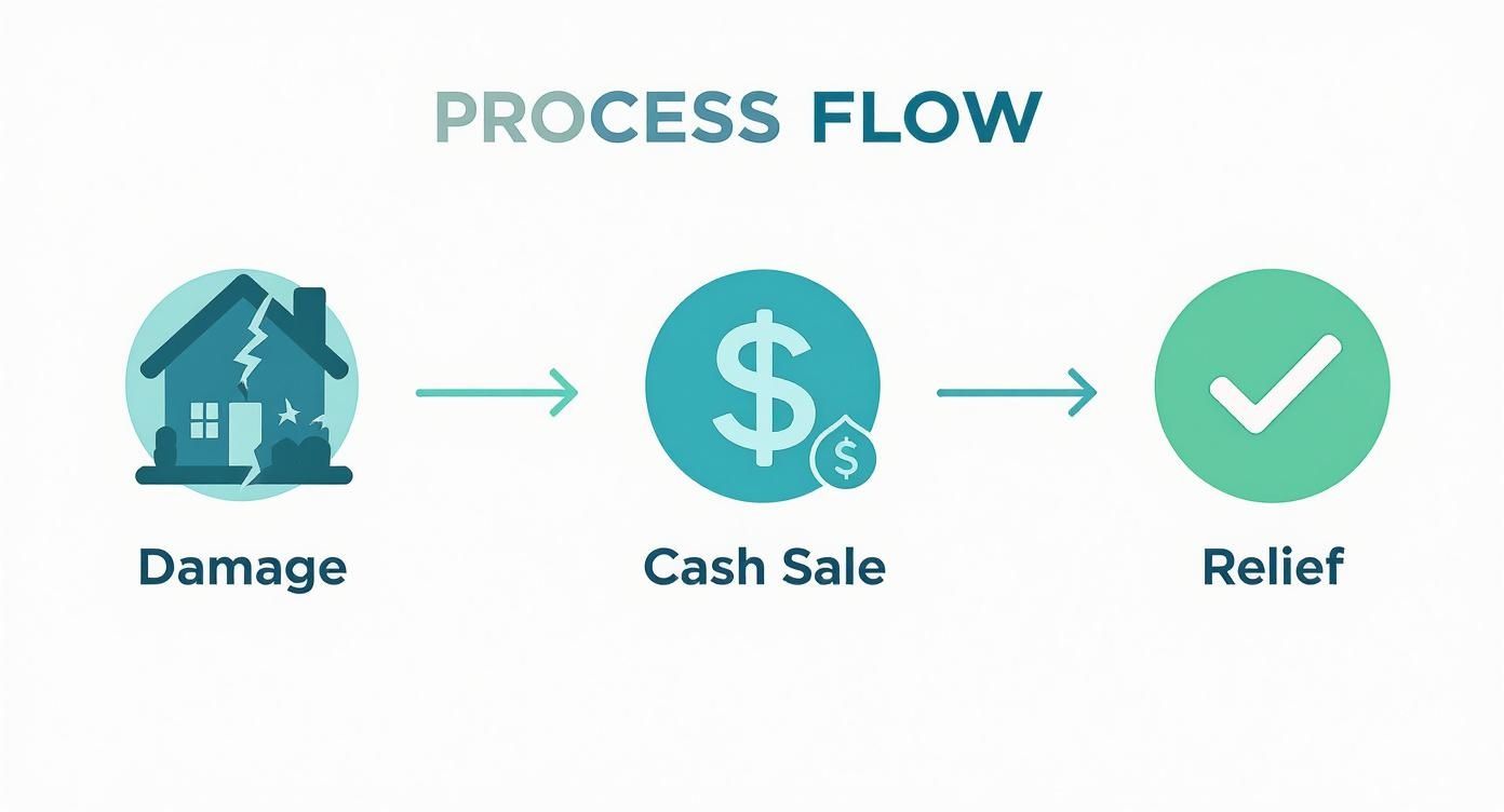 Infographic about cash home buyers miami