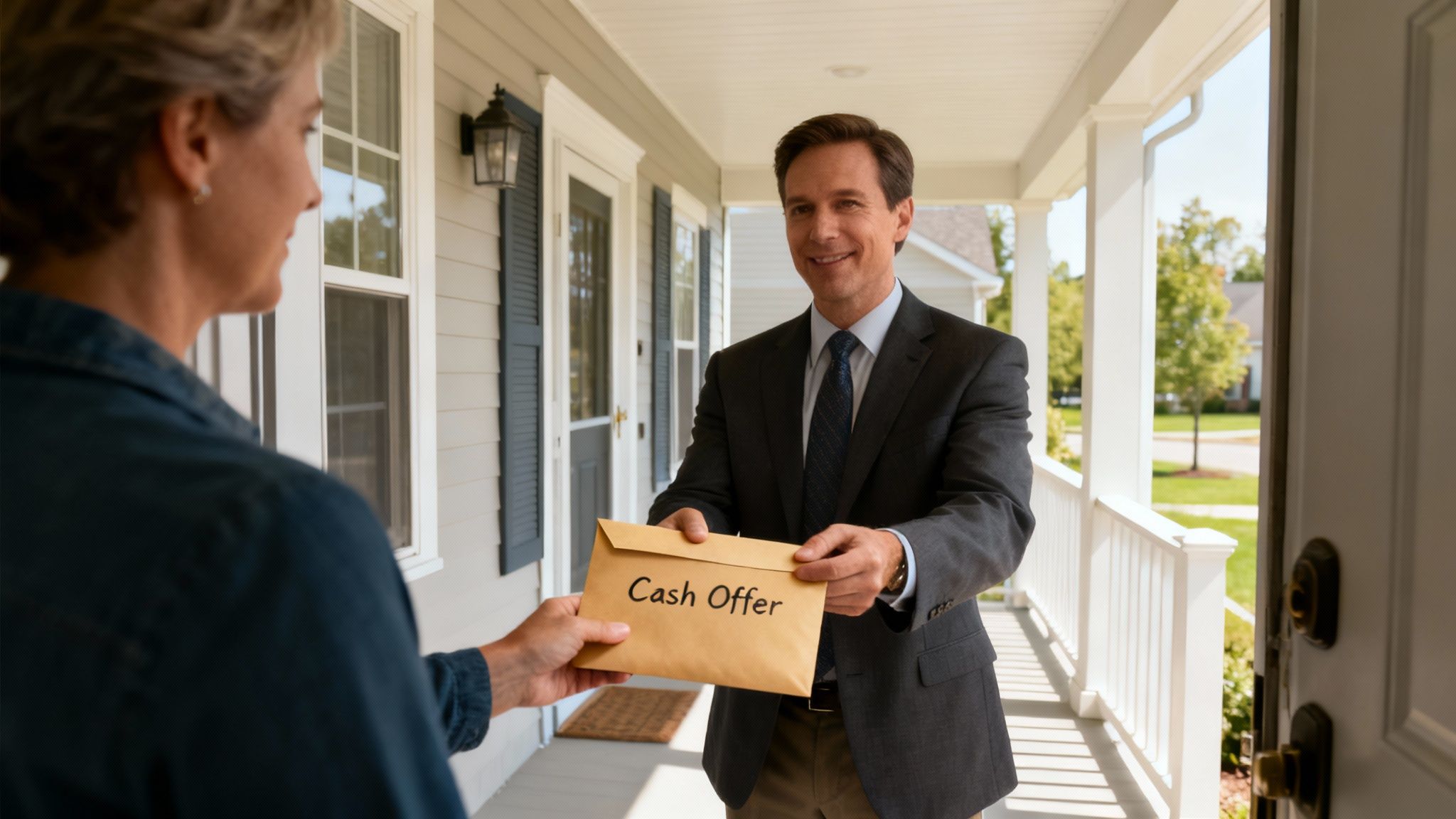 A family smiling and packing boxes in their home in Ohio.
