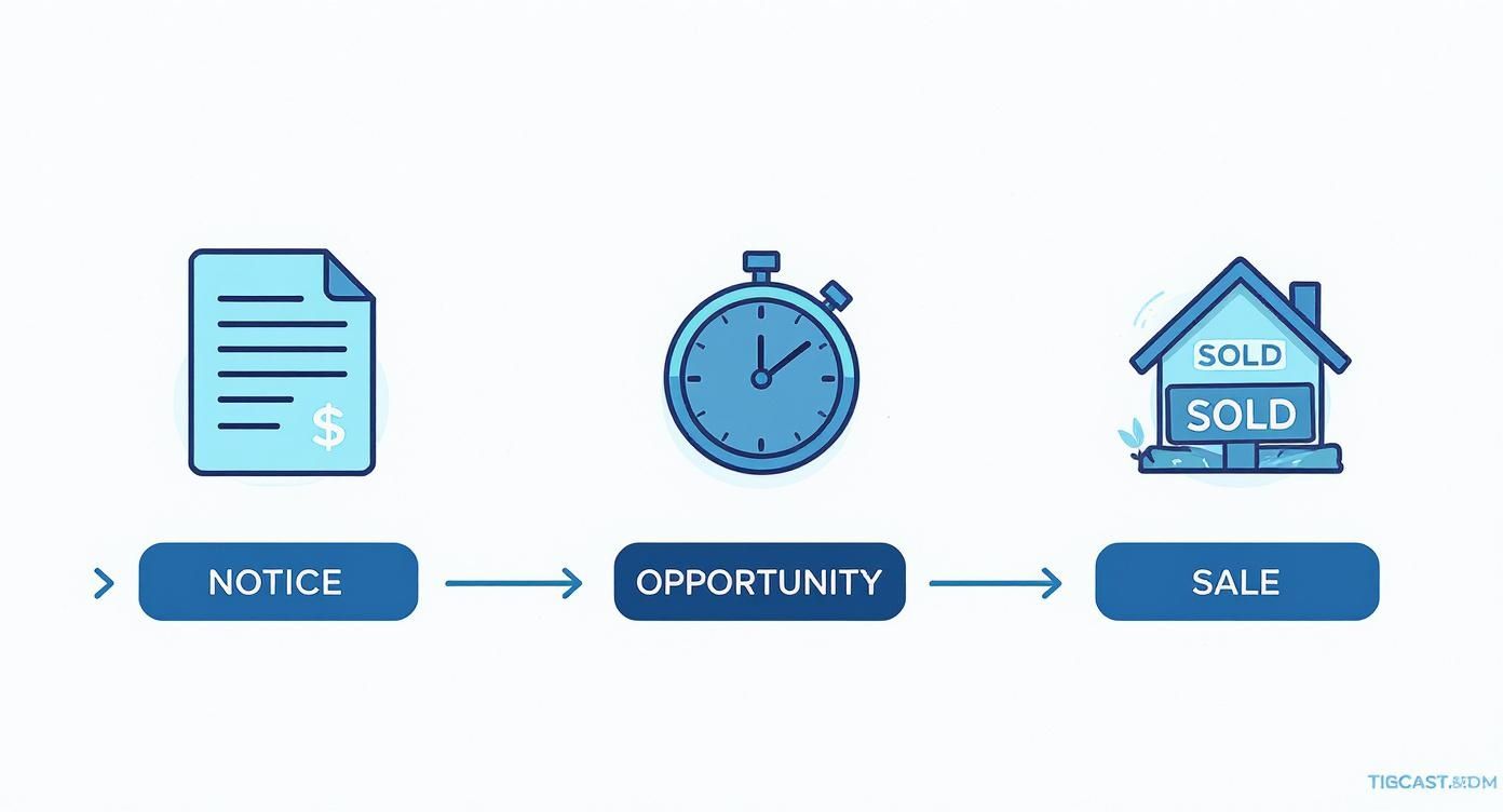 Infographic about sell house during foreclosure