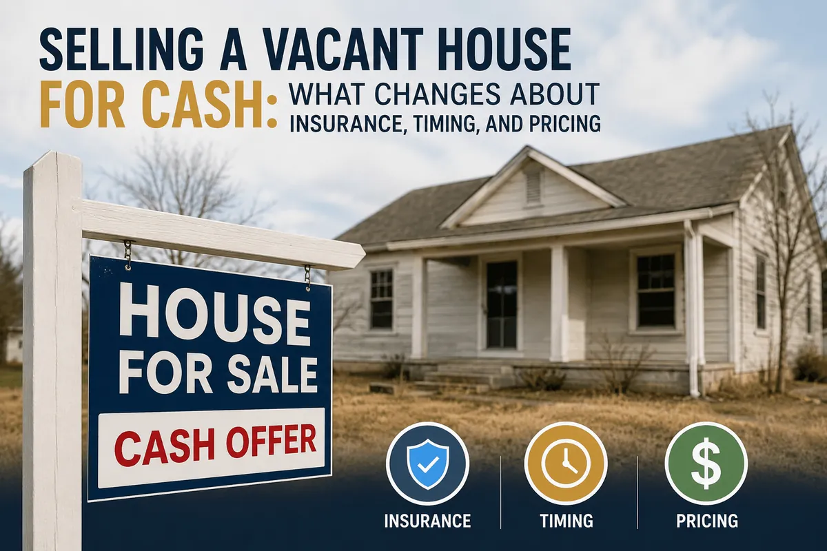 Selling a Vacant House for Cash: What Changes About Insurance, Timing, and Pricing
