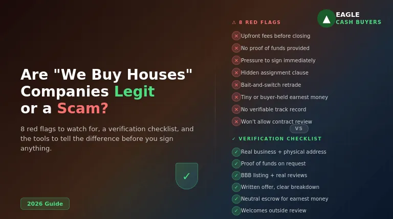 are cash home buyers legit scam featured