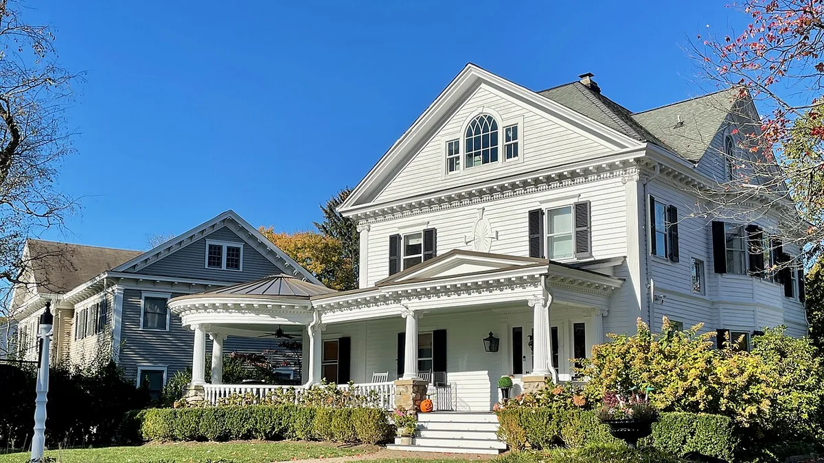 A white frame house in New Jersey