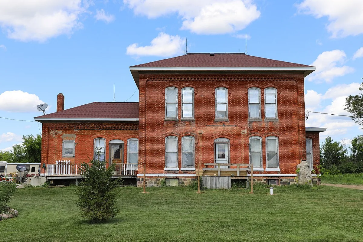 A brick house in Michigan