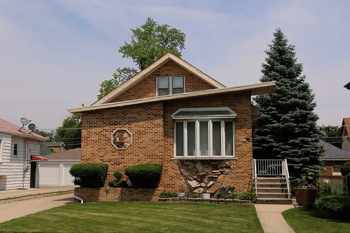 A brick house in Illinois
