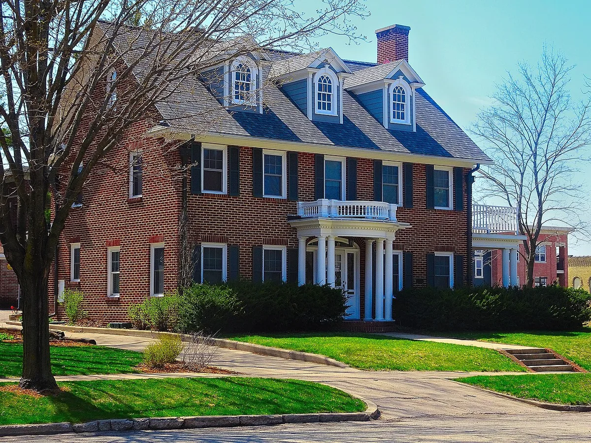 A brick house in Wisconsin